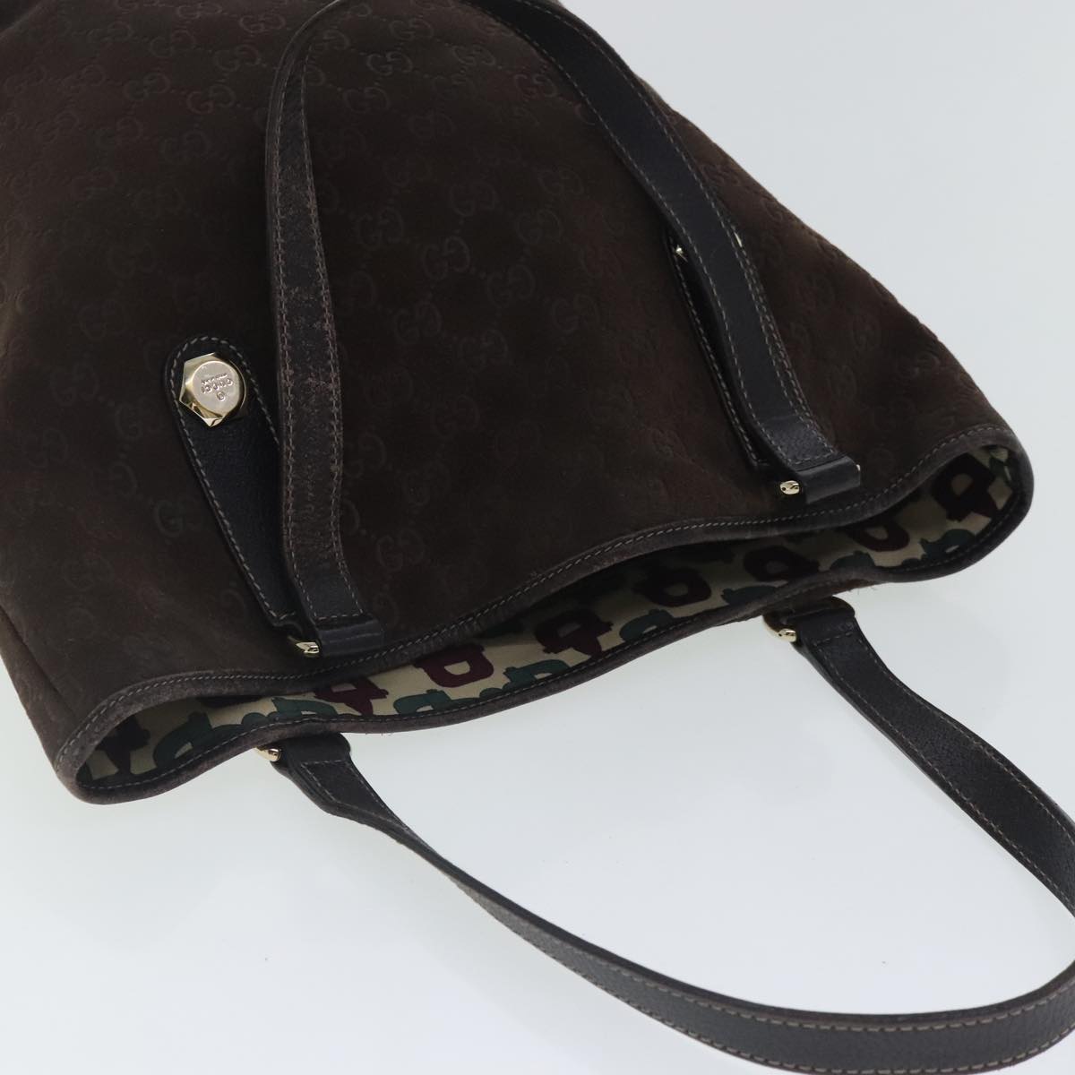 Gucci Brown Suede Tote Bag ()