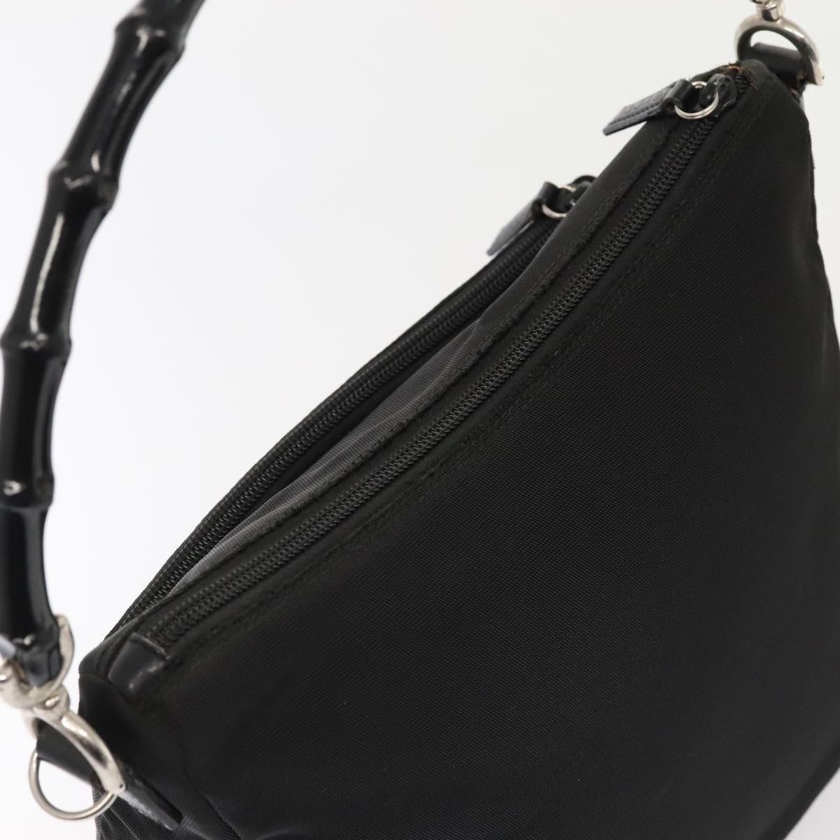 Gucci Bamboo Black Synthetic Handbag ()