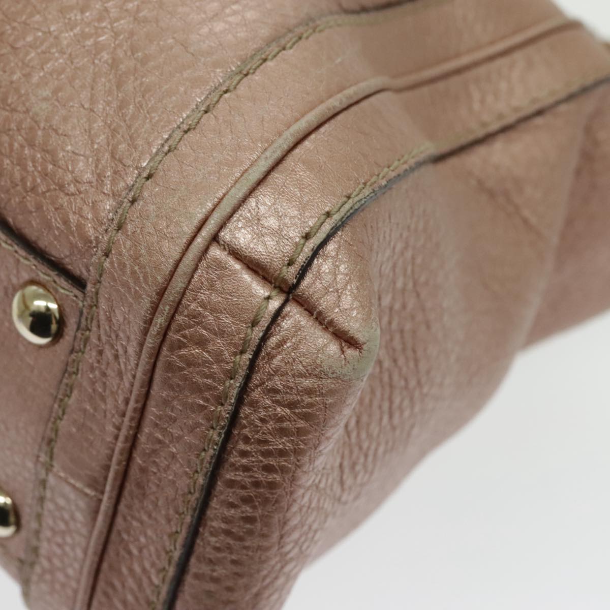 Gucci Bamboo Pink Leather Handbag ()