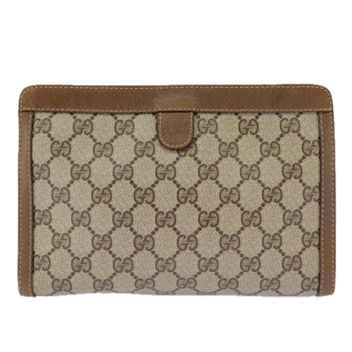 Gucci Ophidia Beige Canvas Clutch Bag ()