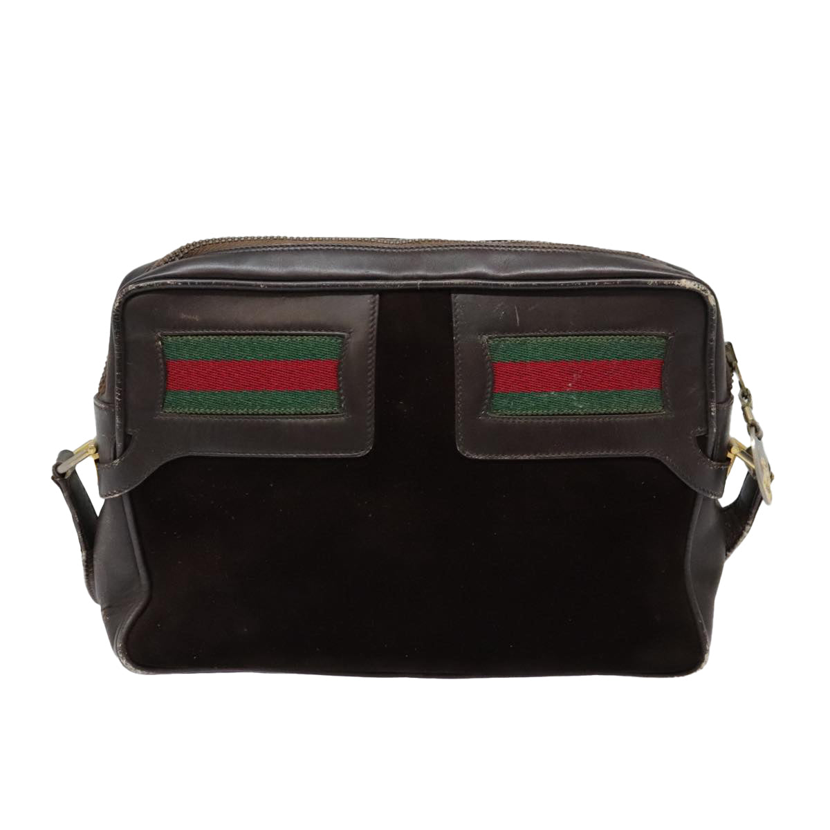 Gucci Sherry Brown Suede Shoulder Bag ()