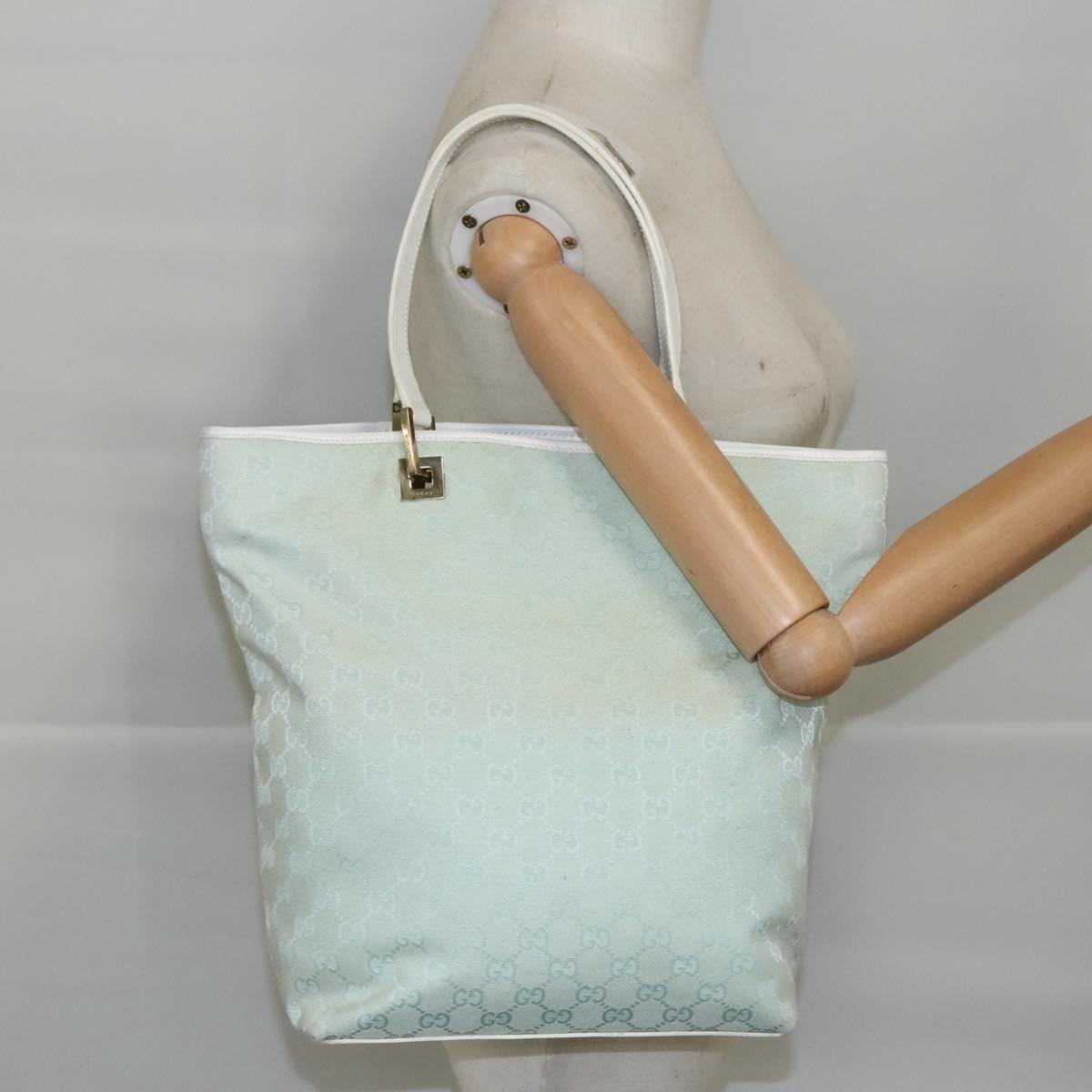 Gucci Blue Canvas Tote Bag ()