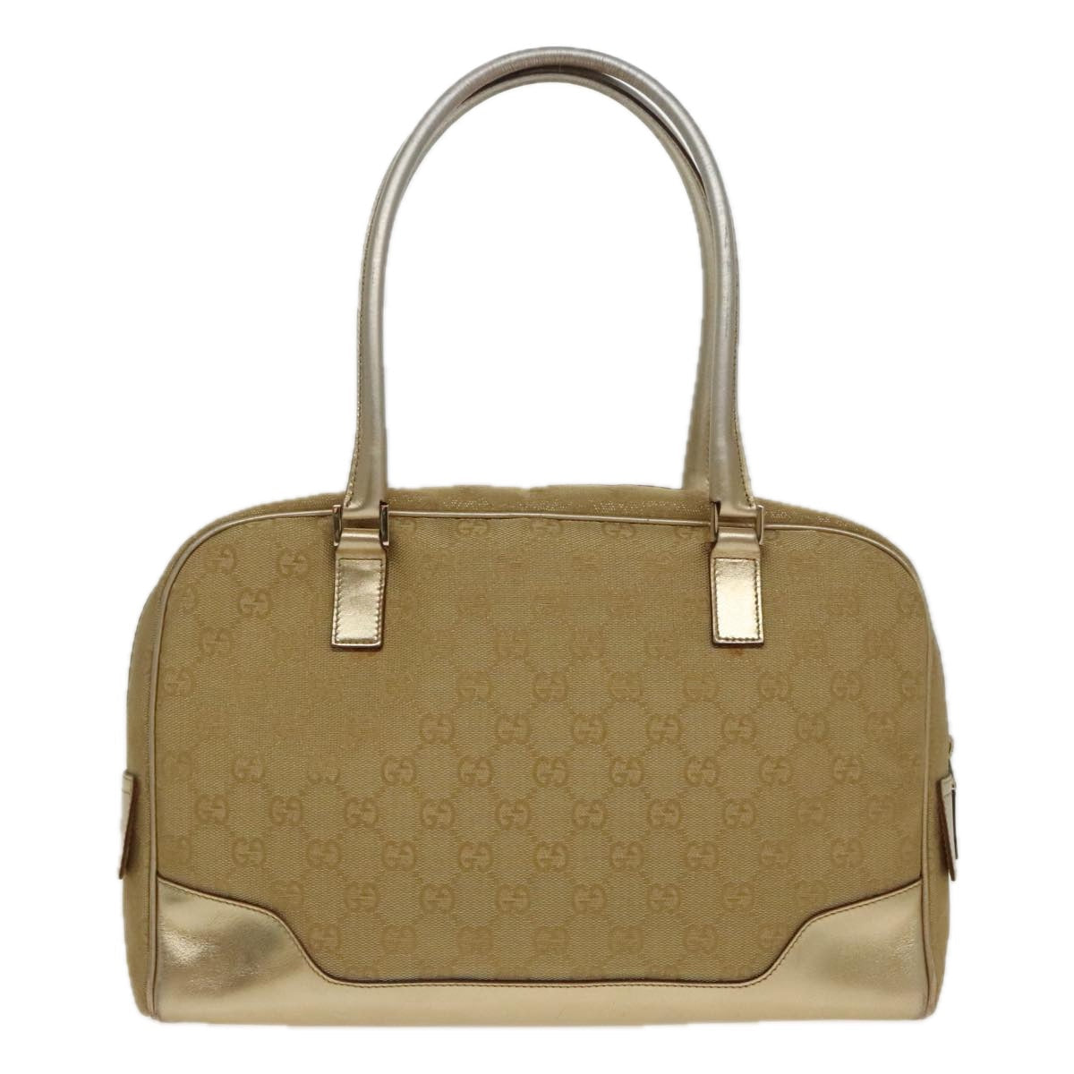 Gucci Gold Canvas Handbag ()