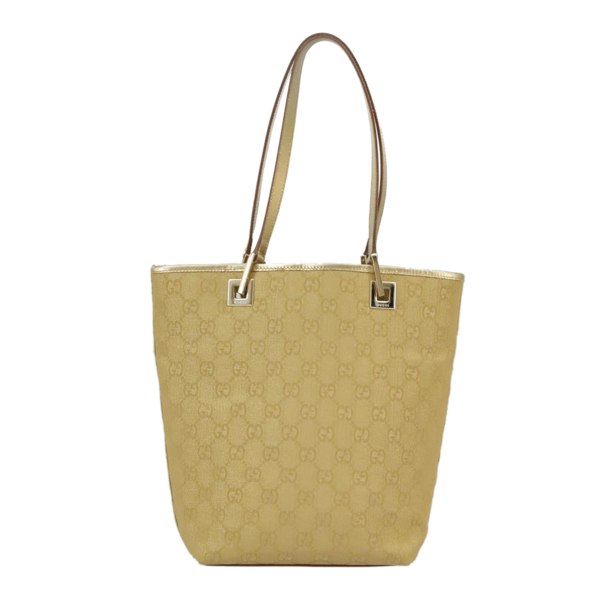 Gucci Gold Canvas Tote Bag ()