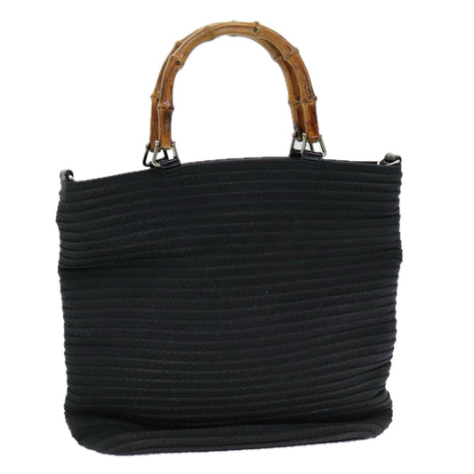 Gucci Bamboo Black Synthetic Handbag ()