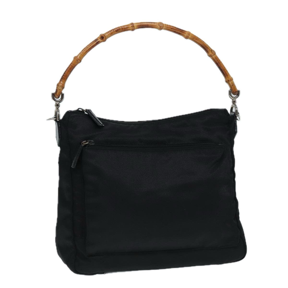 Gucci Bamboo Black Synthetic Handbag ()