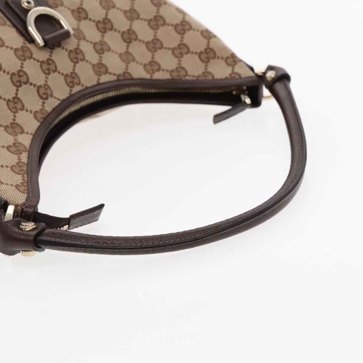 Gucci Abbey Beige Canvas Shoulder Bag ()