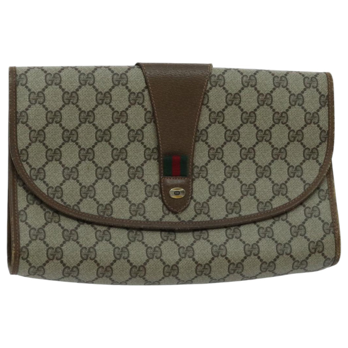 Gucci Beige Canvas Clutch Bag ()