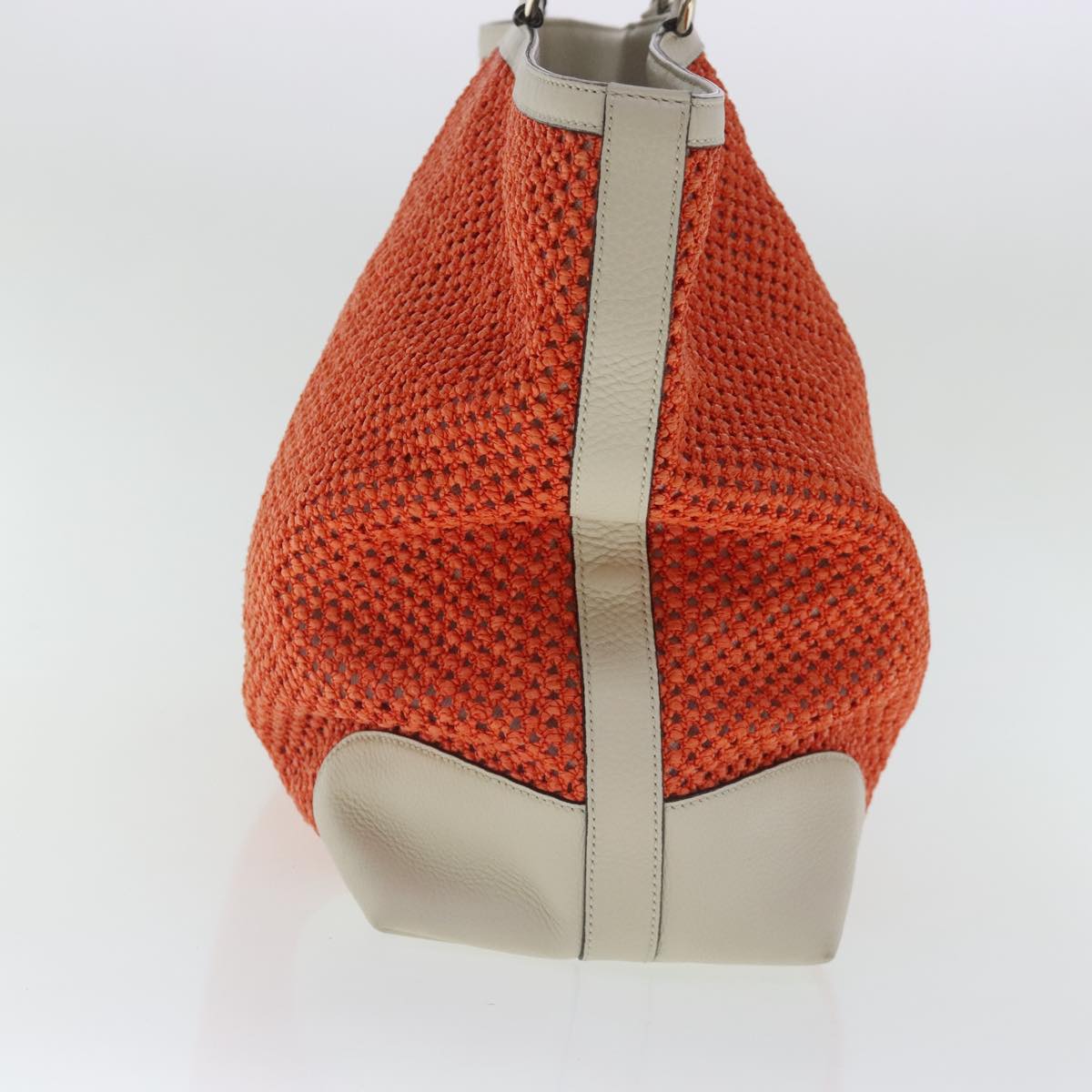 Gucci Bamboo Orange Canvas Shopper Bag ()