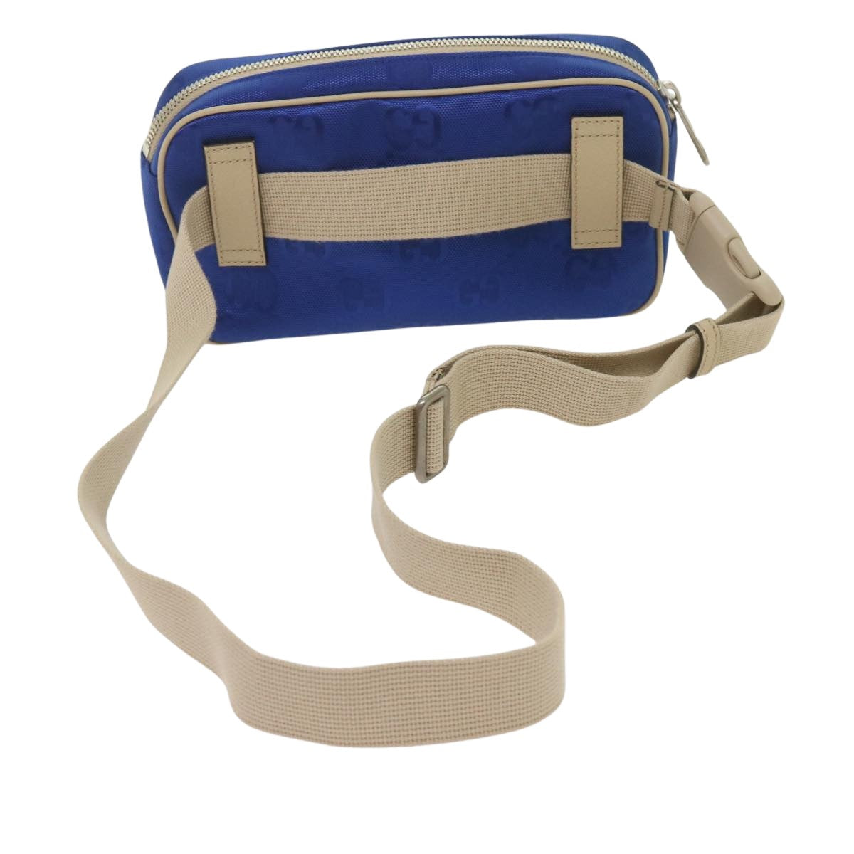 Gucci Gg Canvas Blue Canvas Shoulder Bag ()