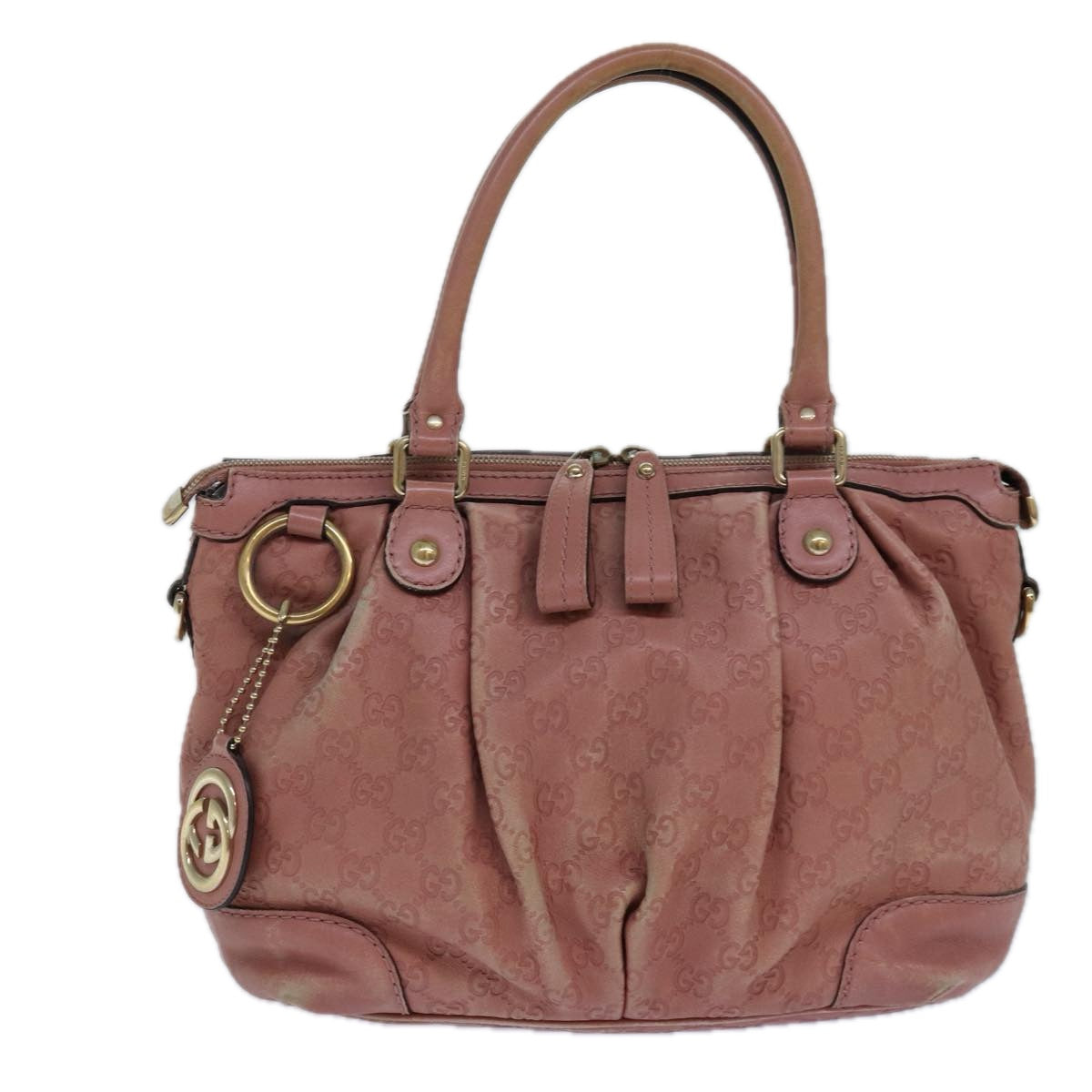 Gucci Sukey Brown Leather Handbag ()