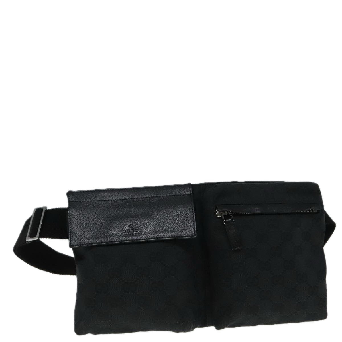 Gucci Black Canvas Shoulder Bag ()