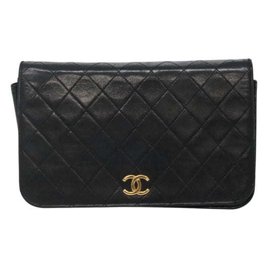 Chanel Wallet On Chain Black Leather Shoulder Bag ()