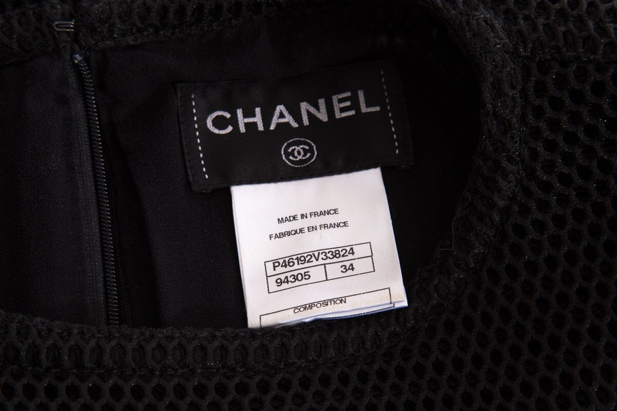 Chanel Black Sleeveless Dress SZ 34