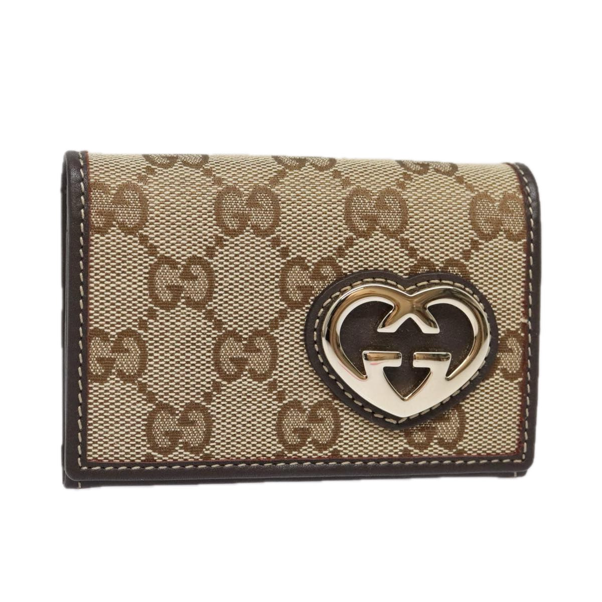 Gucci Gg Marmont Beige Canvas Wallet  ()