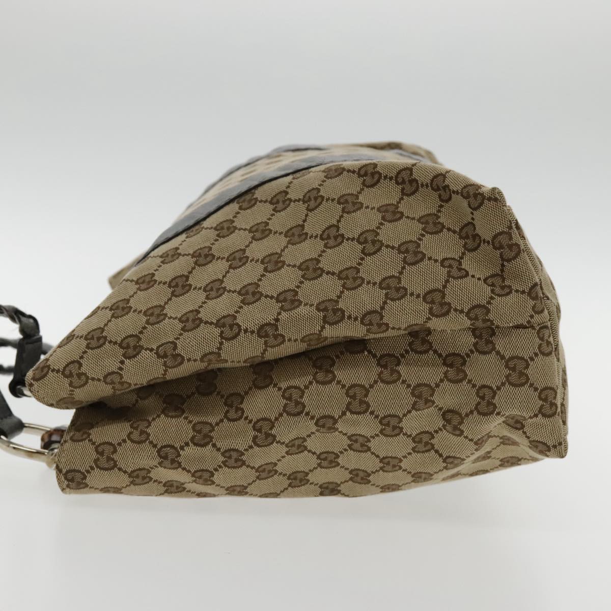 Gucci Bamboo Brown Canvas Tote Bag ()