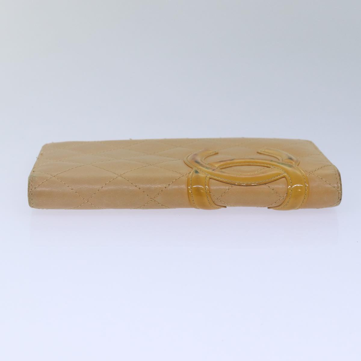 Chanel Cambon Beige Leather Wallet  ()