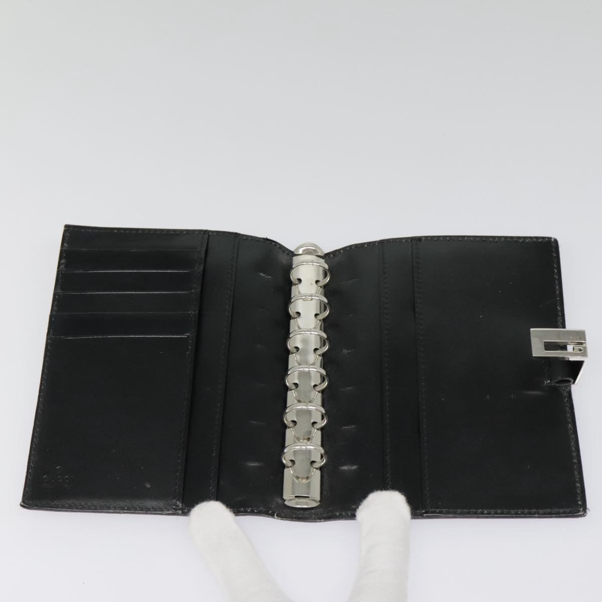Gucci Couverture Agenda Black Leather Wallet  ()