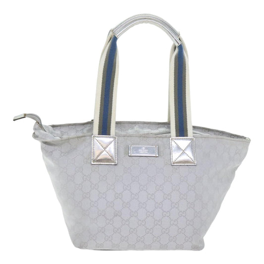 Gucci Web Grey Canvas Handbag ()