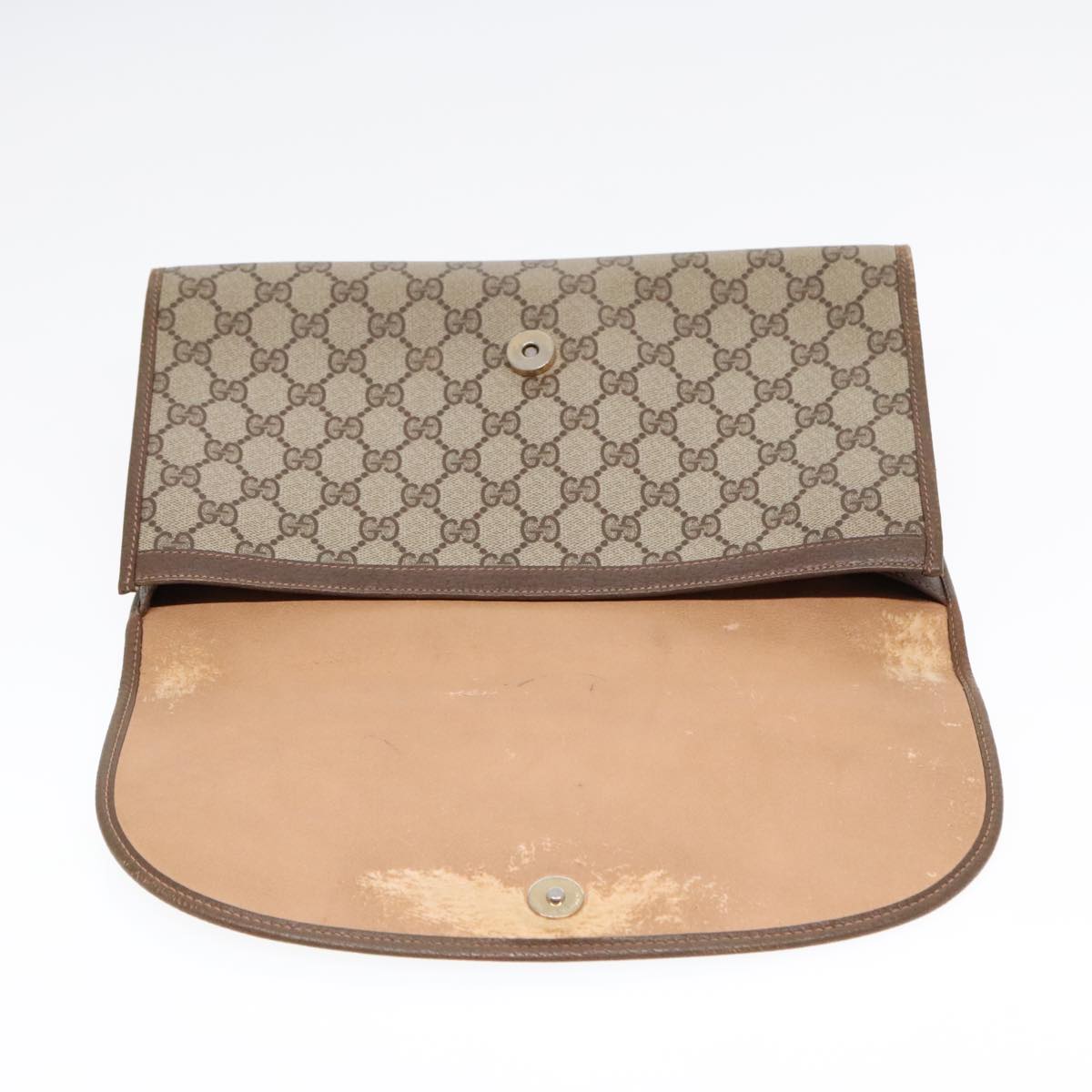 Gucci Beige Canvas Clutch Bag ()