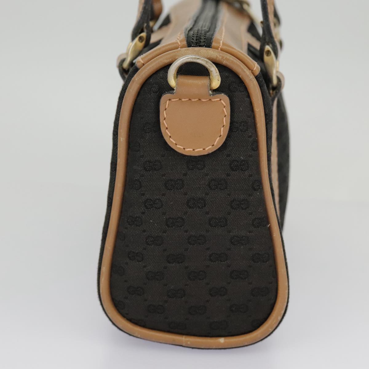 Gucci Micro Small Gg Canvas Black Canvas Handbag ()