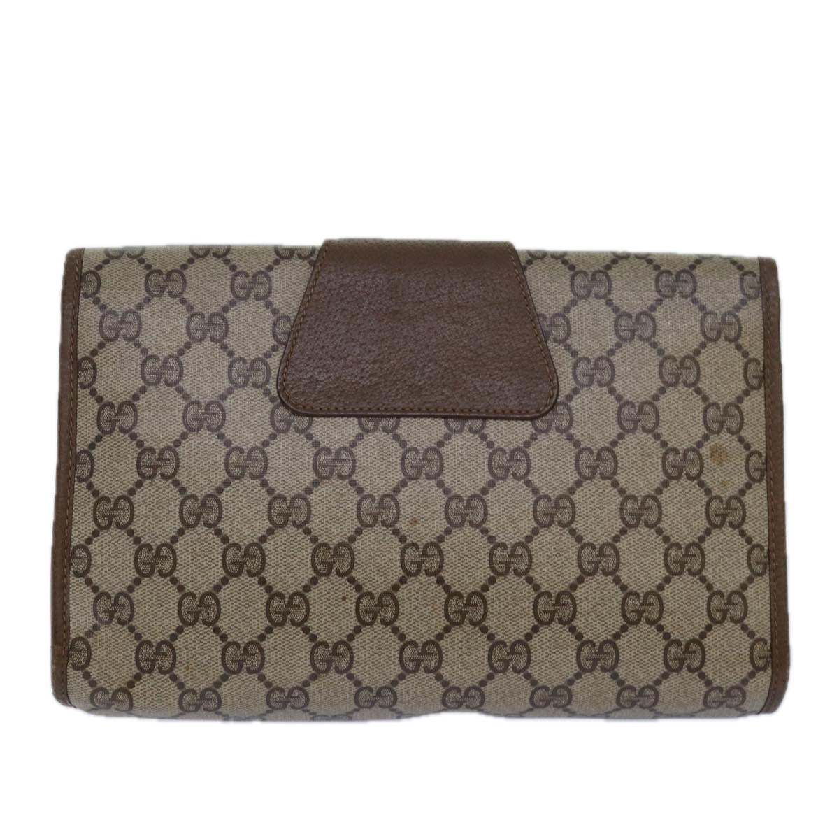Gucci Sherry Beige Canvas Clutch Bag ()