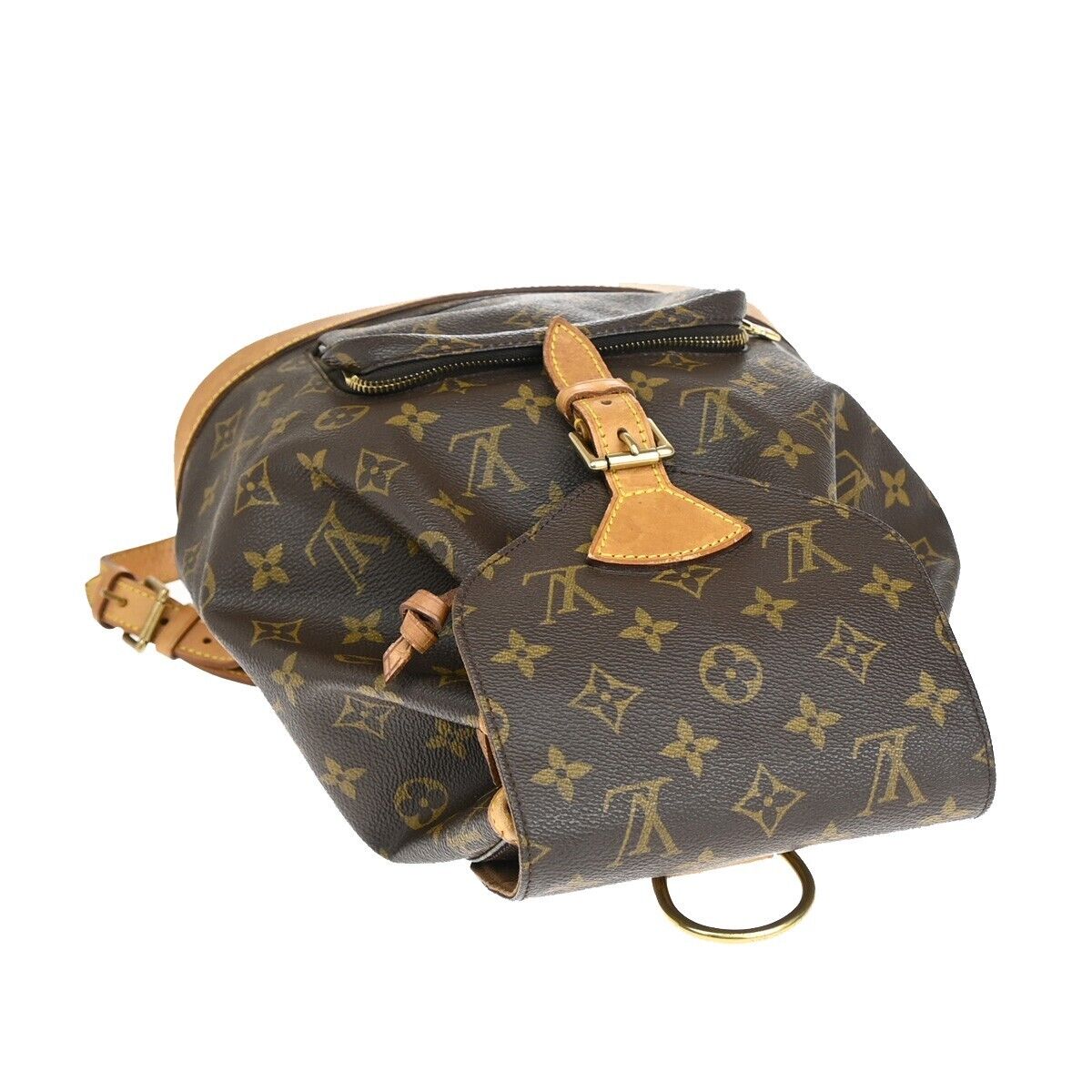 Louis Vuitton Montsouris Mm  Canvas Backpack Bag ()