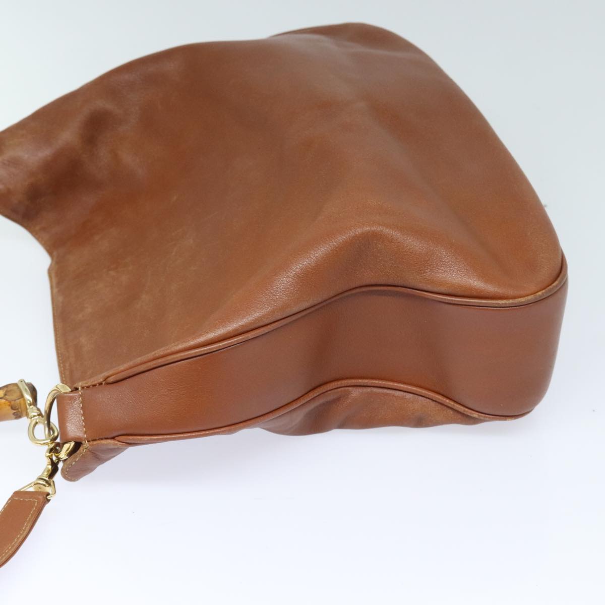 Gucci Bamboo Brown Leather Shoulder Bag ()