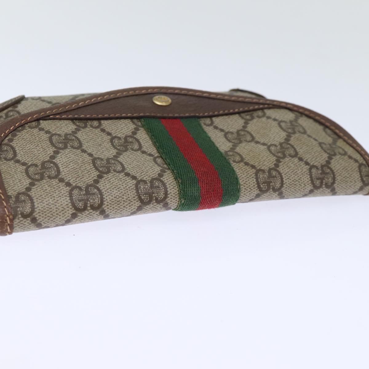 Gucci Sherry Beige Leather Clutch Bag ()