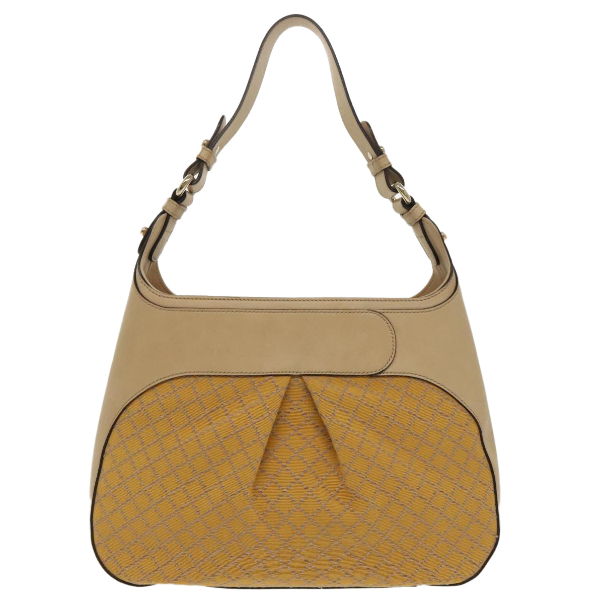 Gucci Bamboo Beige Canvas Shoulder Bag ()