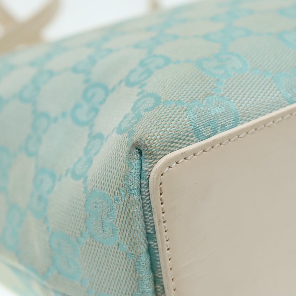 Gucci Blue Canvas Tote Bag ()