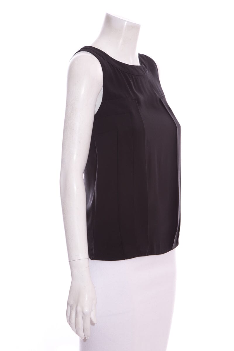 Chanel Black Multi Panel Detail Tank SZ 34