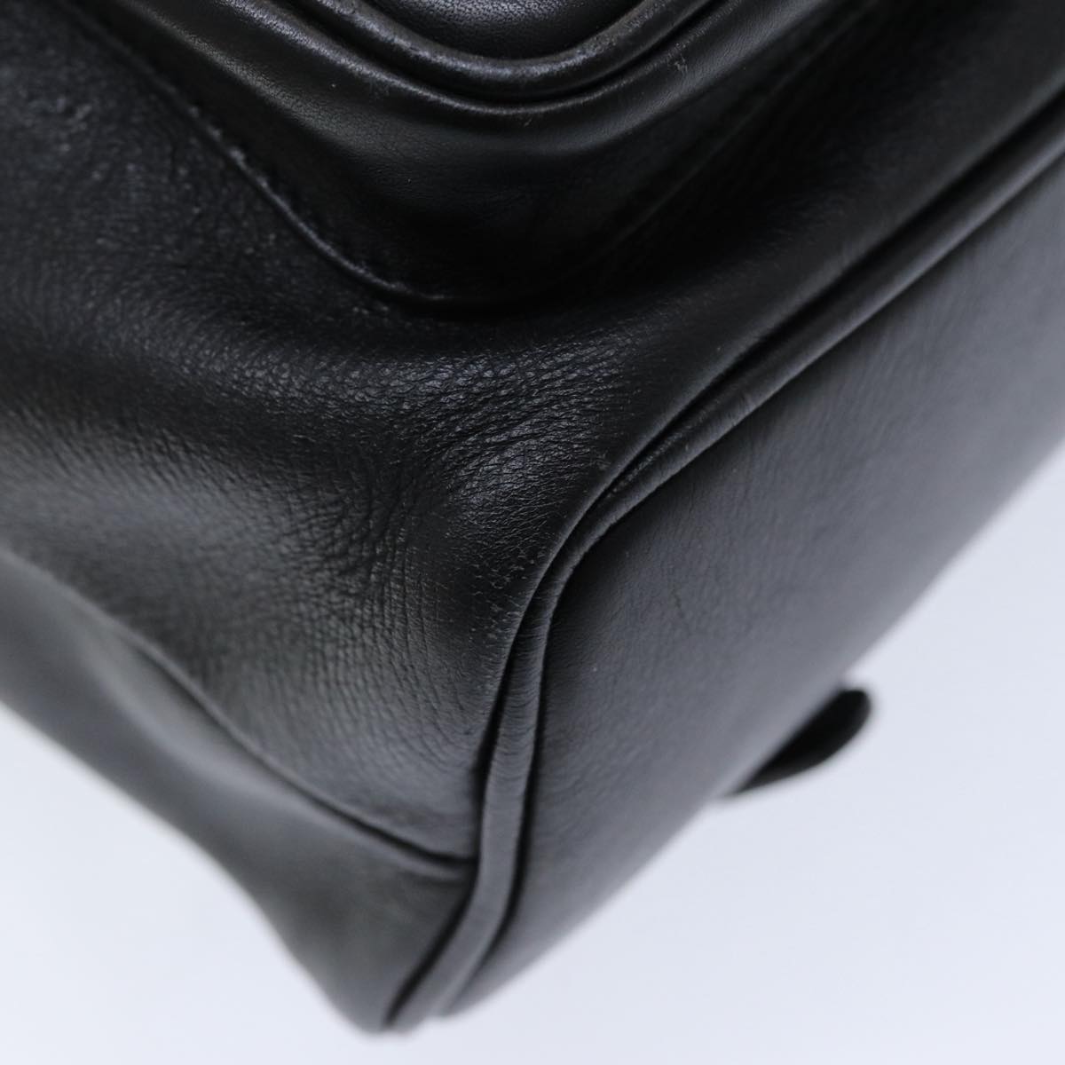 Gucci Bamboo Black Leather Backpack Bag ()