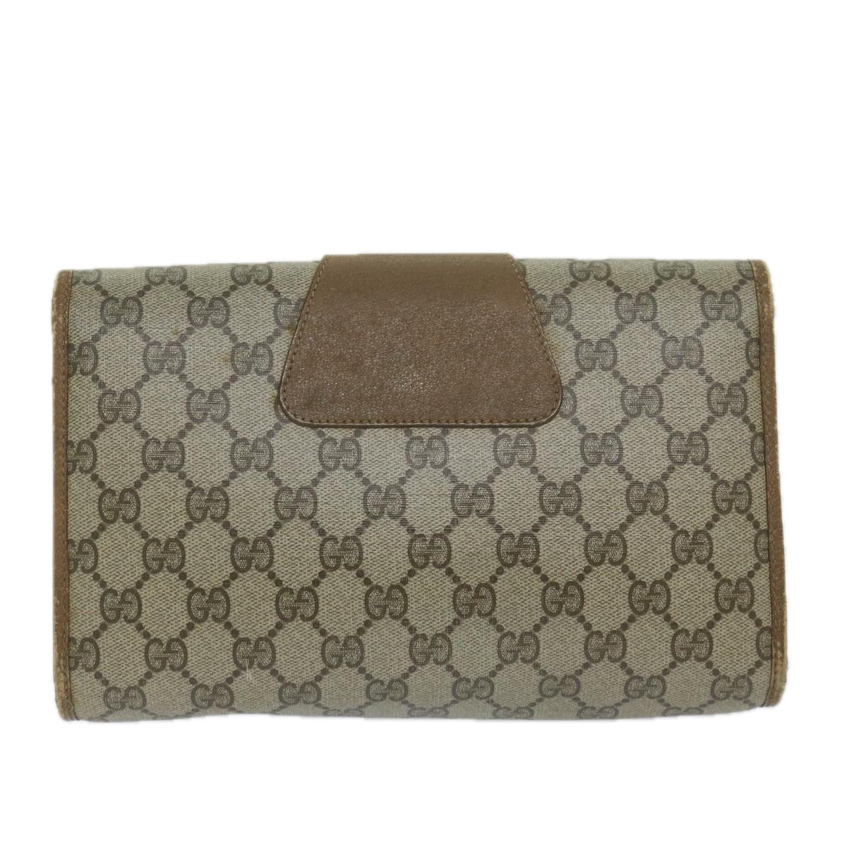 Gucci Sherry Beige Canvas Clutch Bag ()