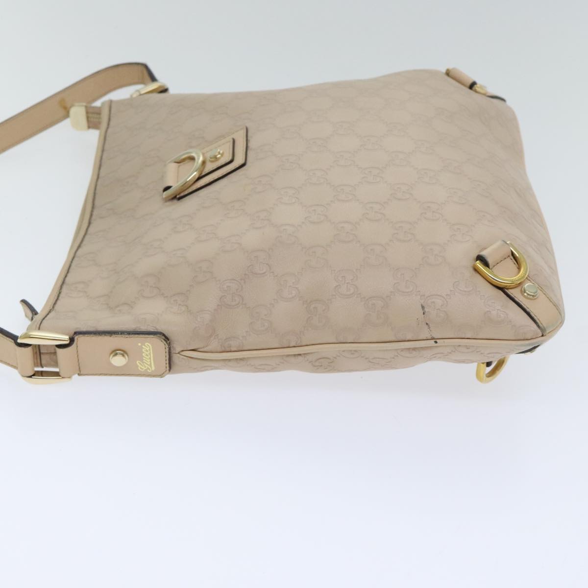 Gucci Guccissima Beige Canvas Shoulder Bag ()
