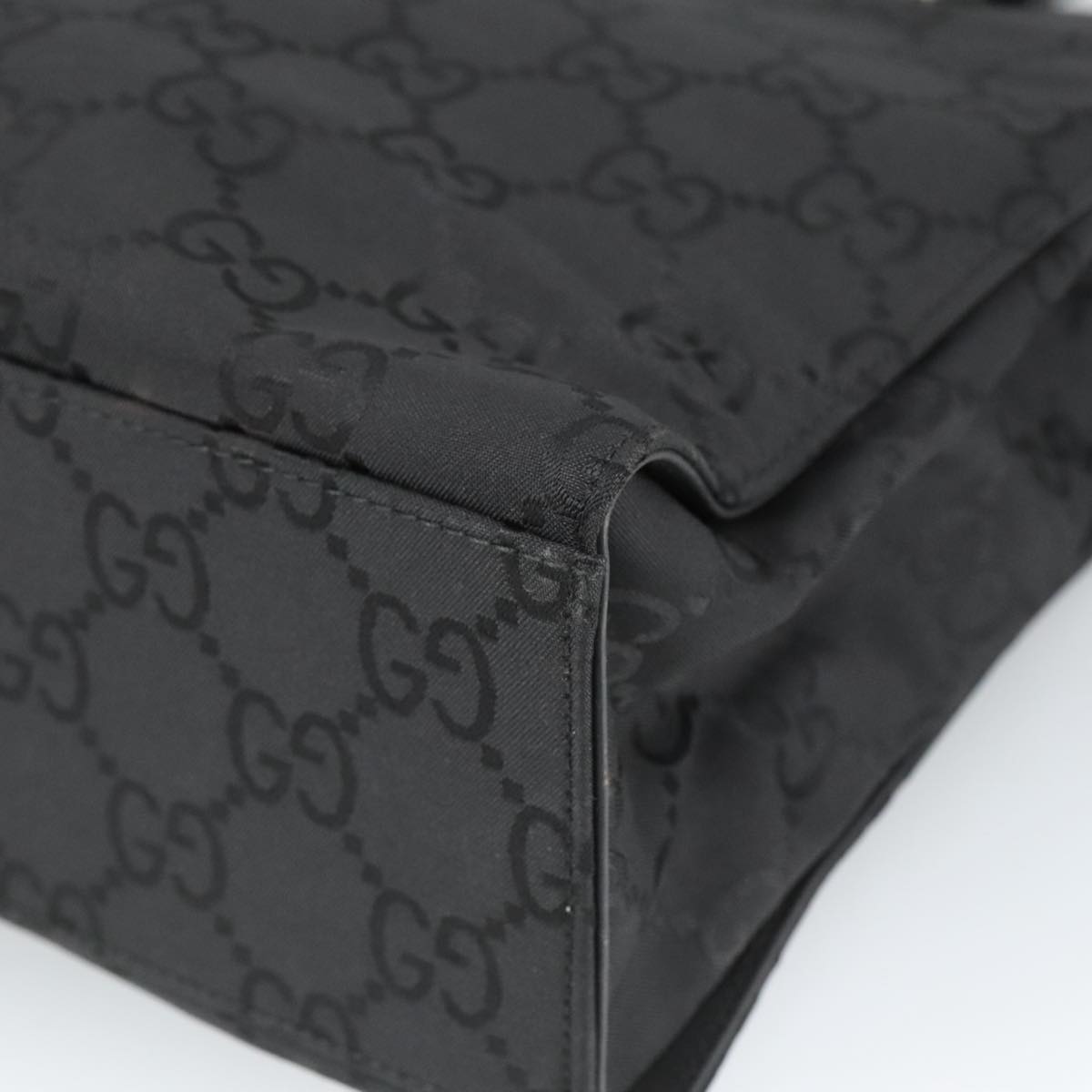 Gucci Bamboo Black Canvas Tote Bag ()