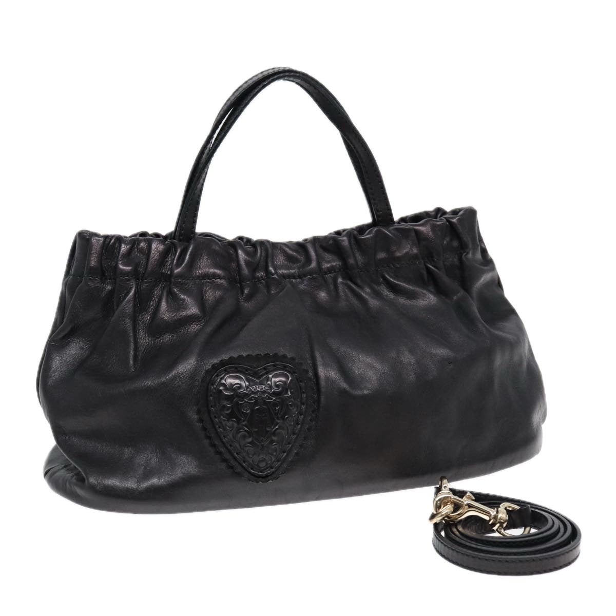 Gucci Black Leather Handbag ()