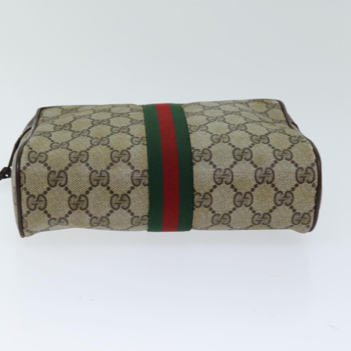 Gucci Sherry Beige Canvas Clutch Bag ()
