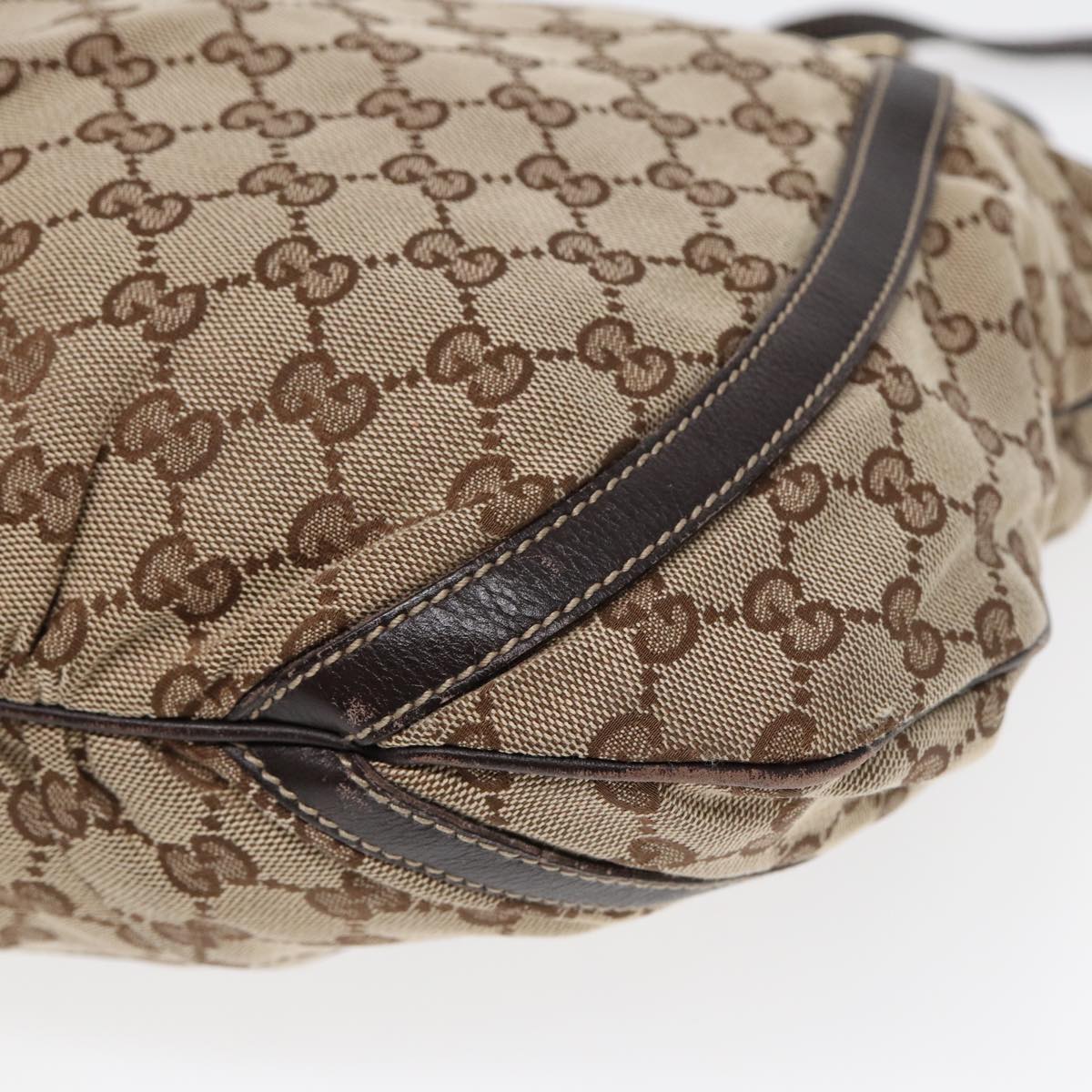 Gucci Abbey Brown Canvas Shoulder Bag ()