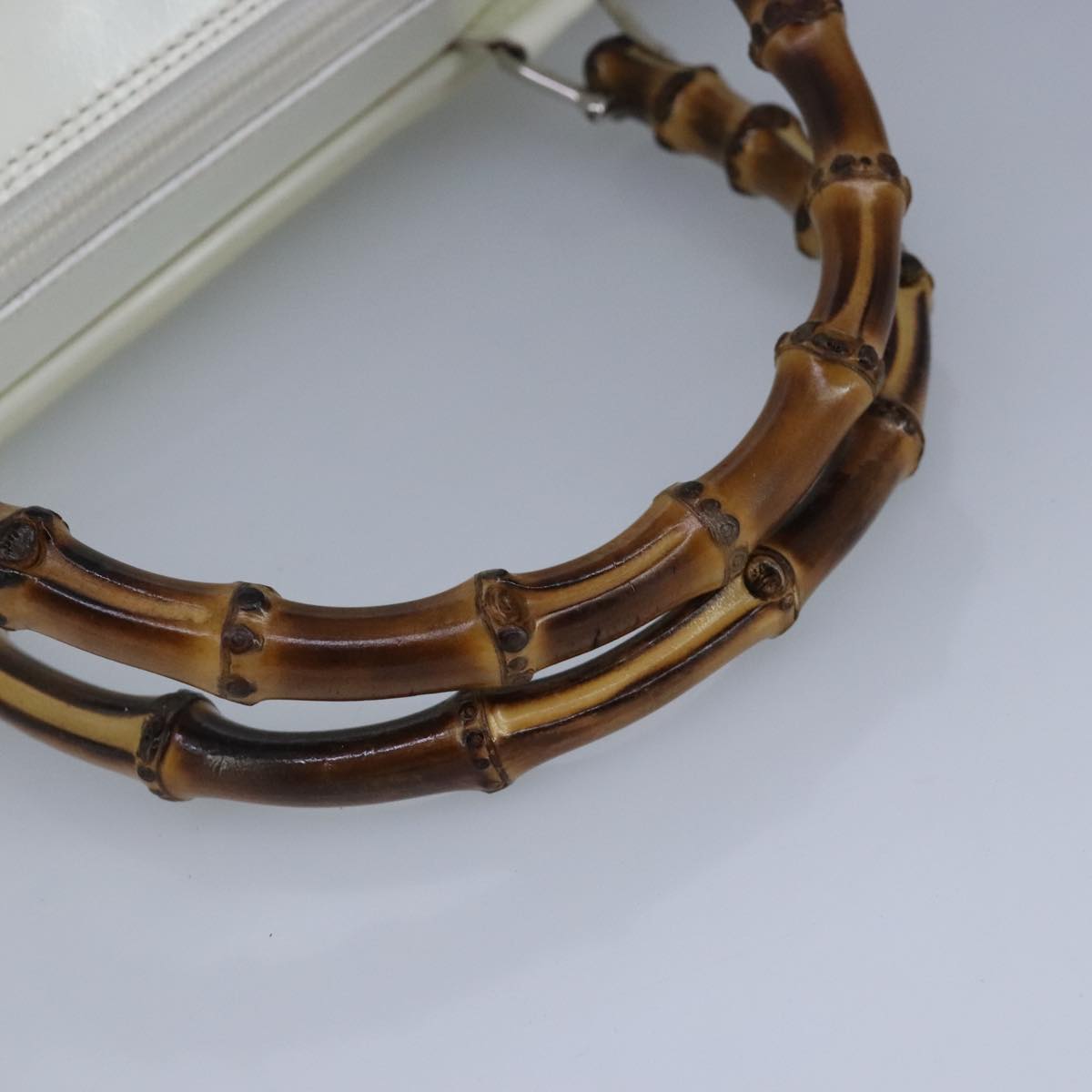 Gucci Bamboo Beige Synthetic Handbag ()
