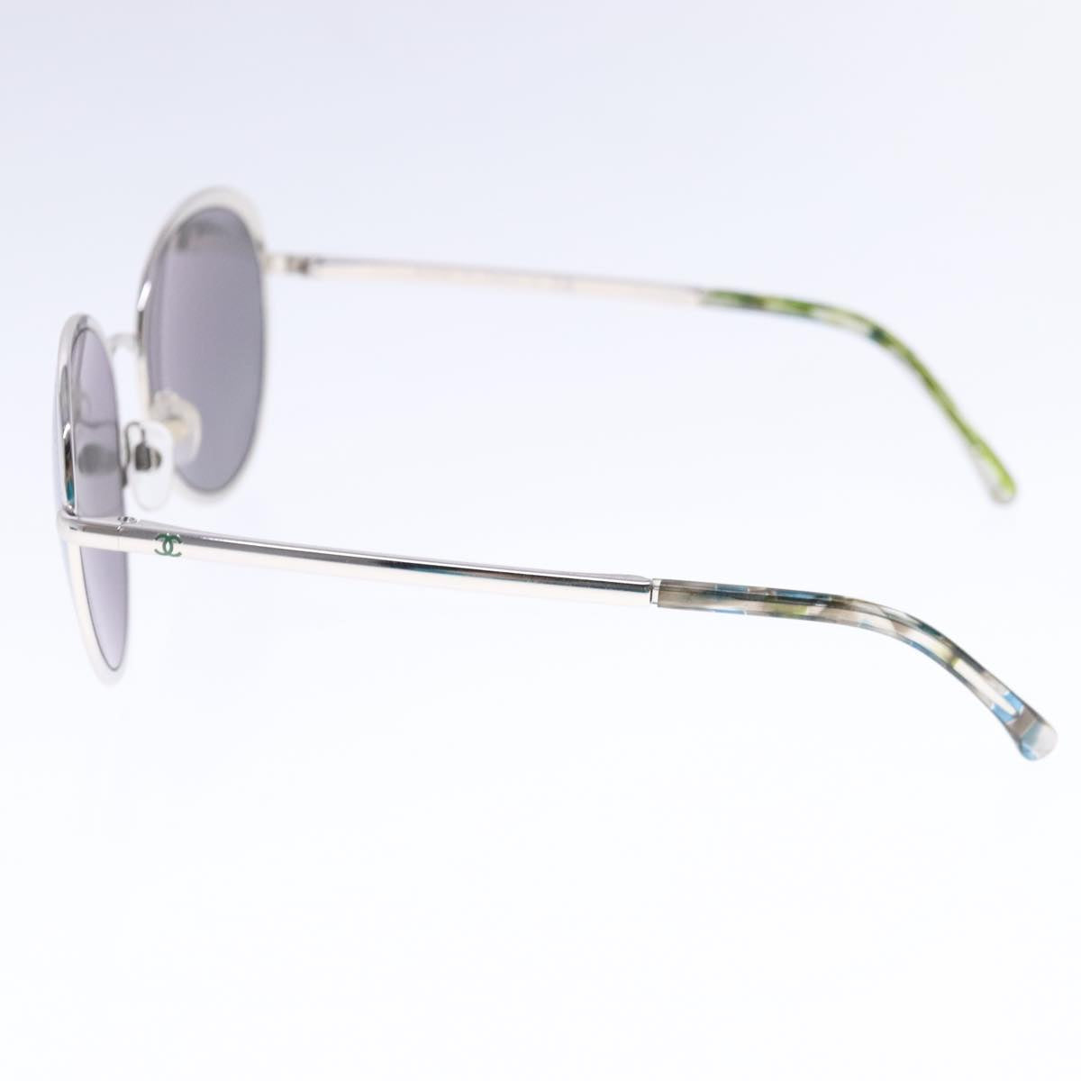 Chanel Coco Mark Silver Metal Glasses  ()