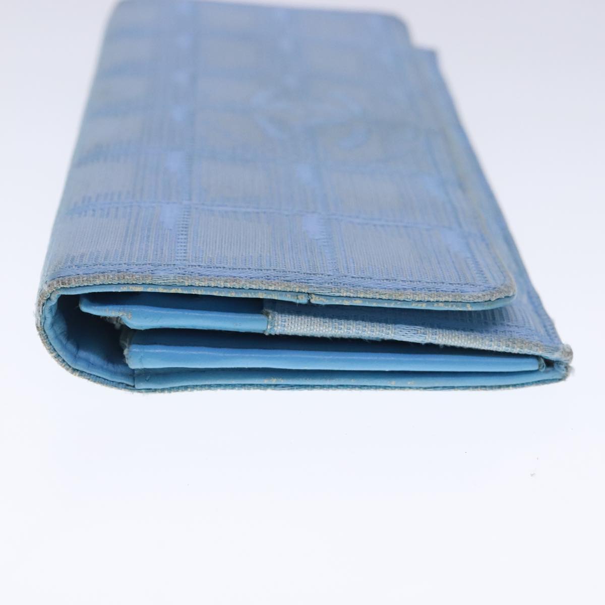 Chanel Travel Line Blue Canvas Wallet  ()