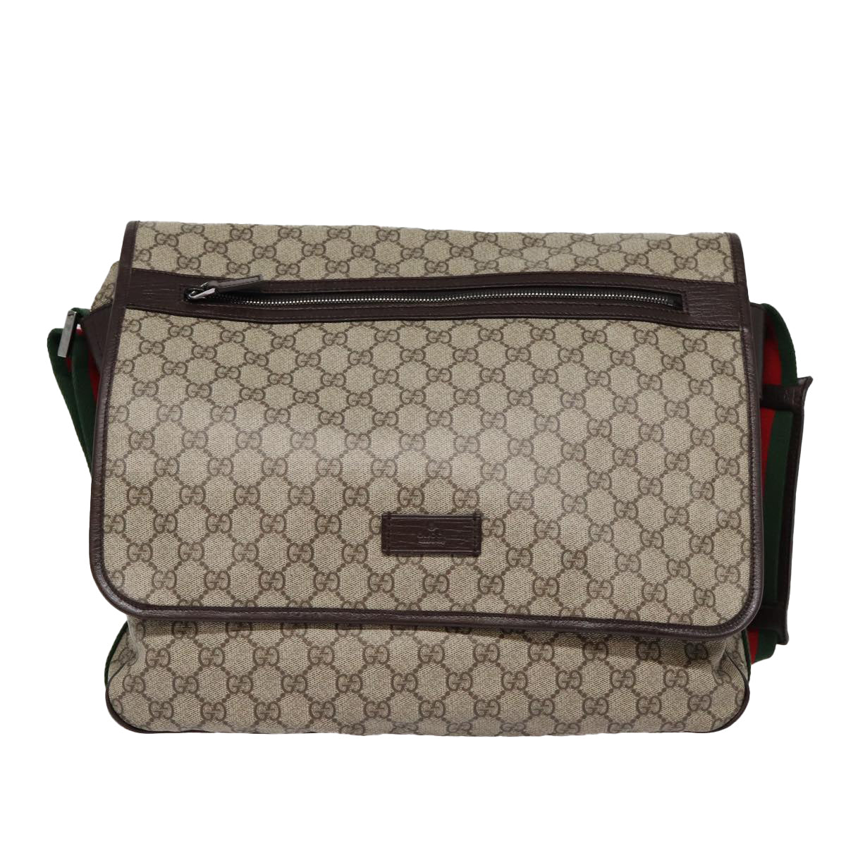 Gucci Messenger Beige Canvas Shoulder Bag ()