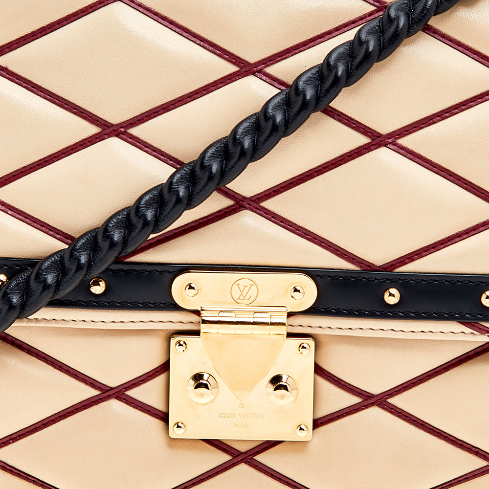 Louis Vuitton  Leather Malletage Pochette Flap Bag