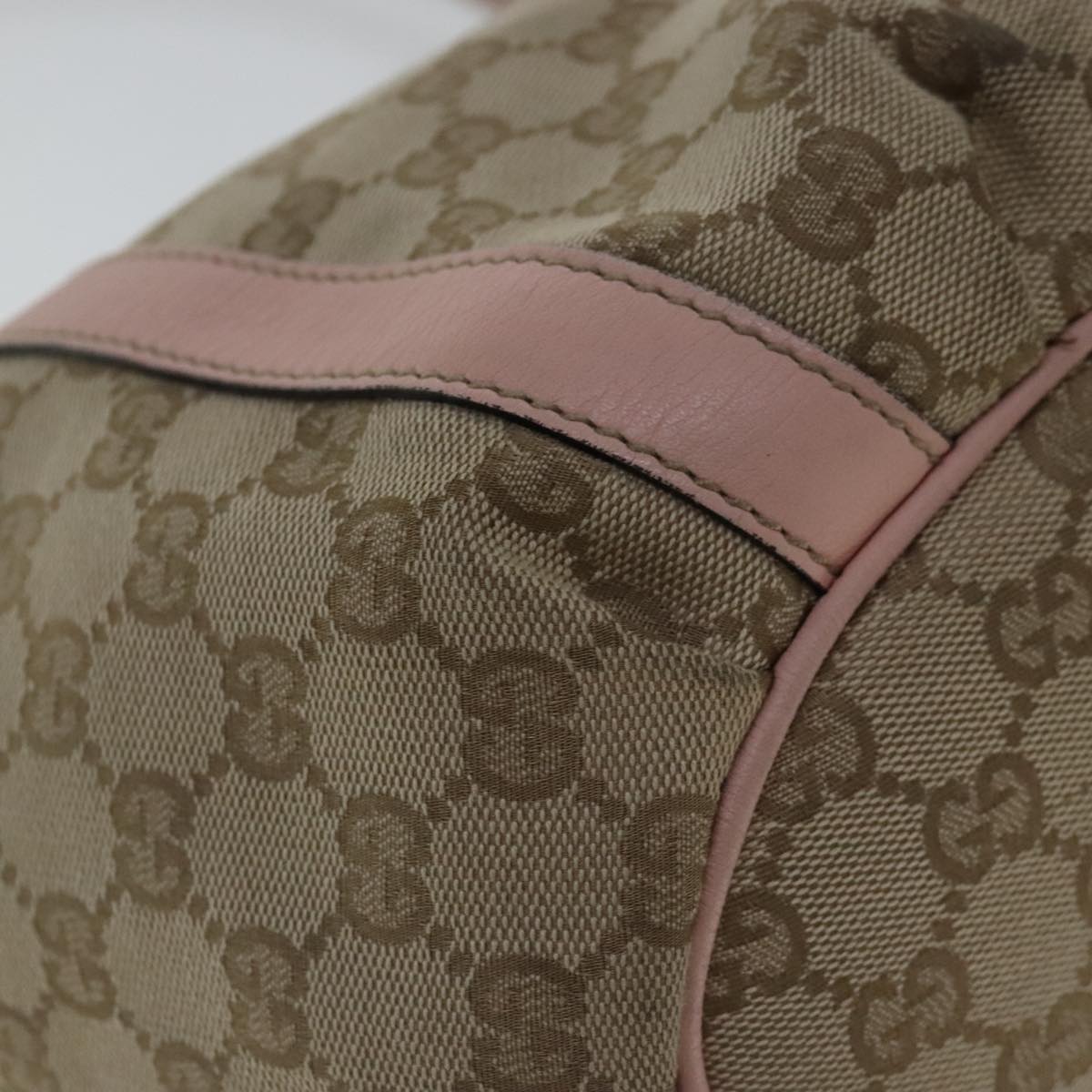 Gucci D-Ring Beige Canvas Tote Bag ()