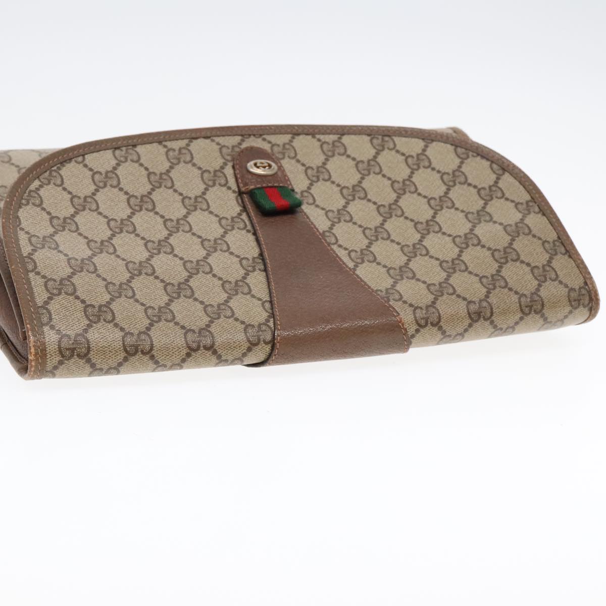Gucci Beige Canvas Clutch Bag ()