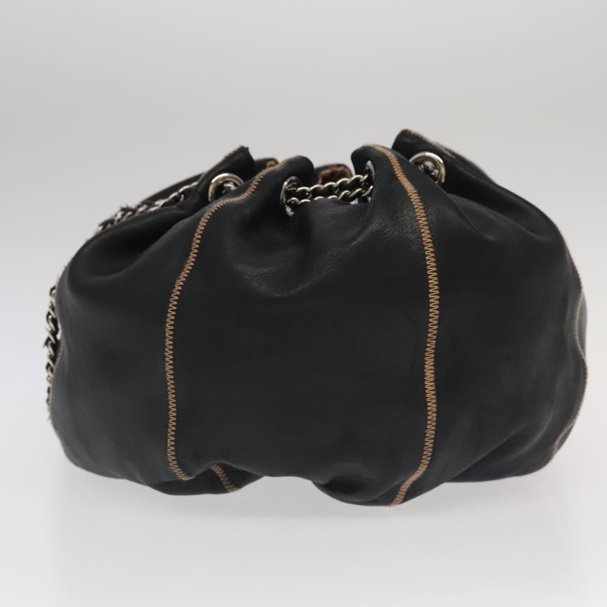 Chanel Black Leather Shoulder Bag ()