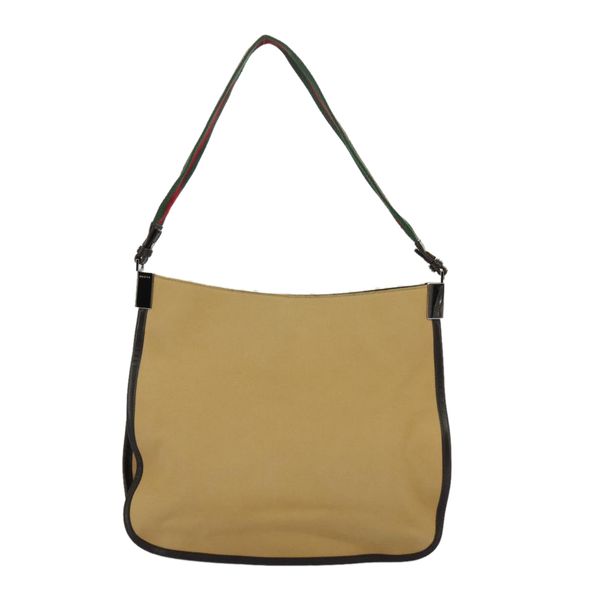 Gucci Sherry Beige Canvas Shoulder Bag ()