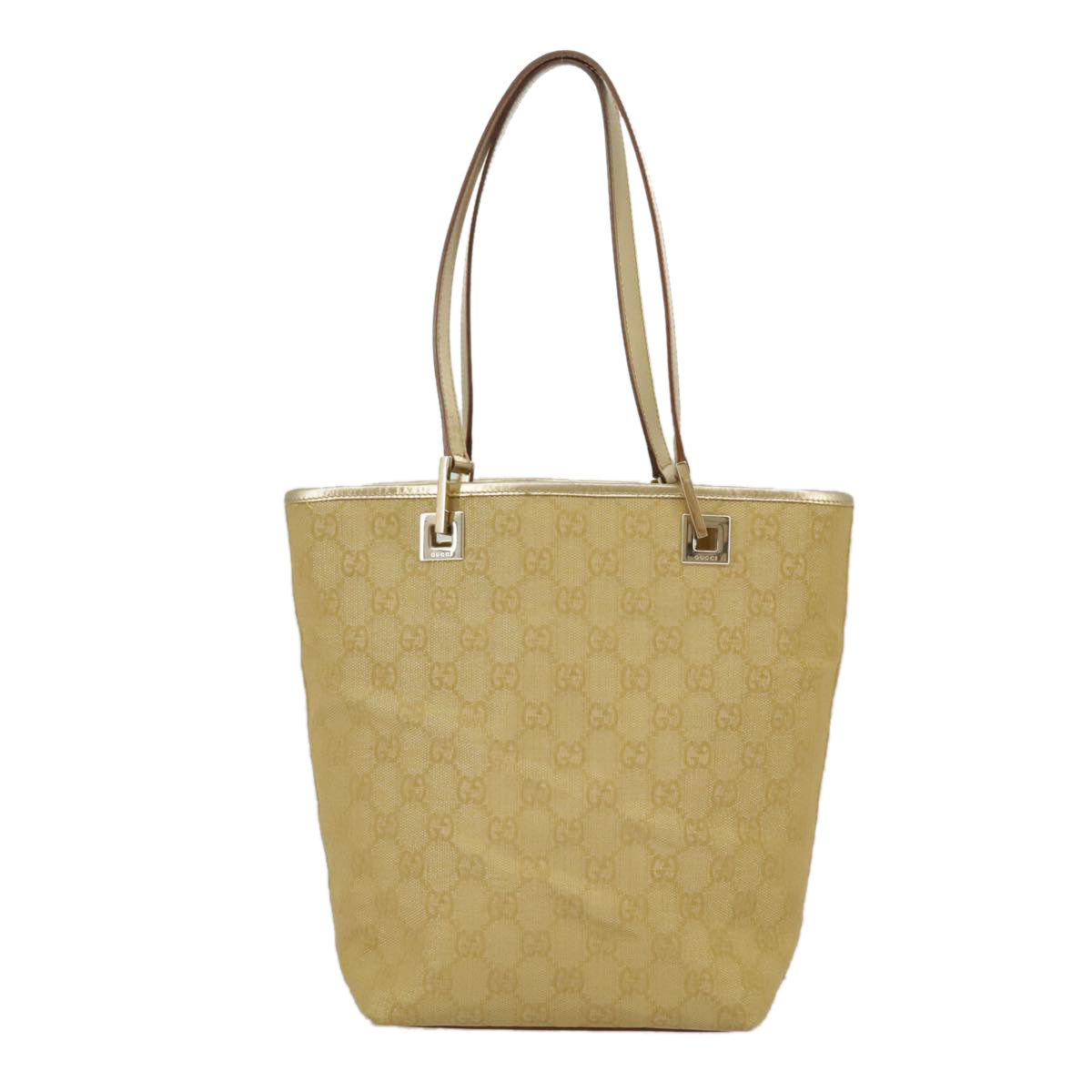 Gucci Gold Canvas Tote Bag ()