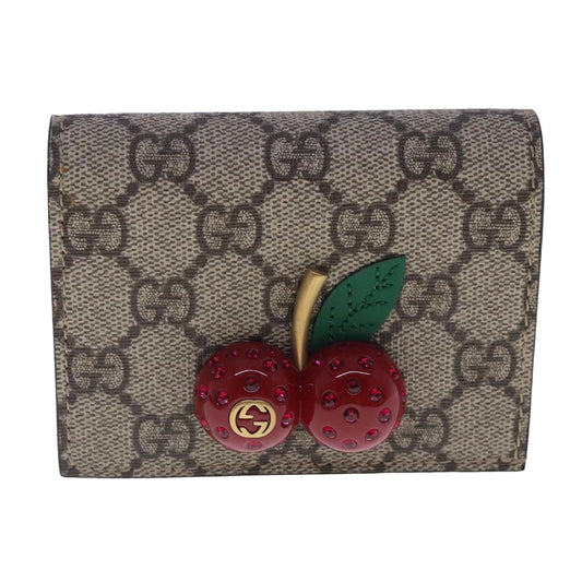 Gucci Beige Canvas Wallet  ()